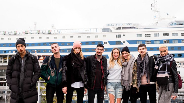 Die Models und die Jury kurz vor ihrem Boarding 