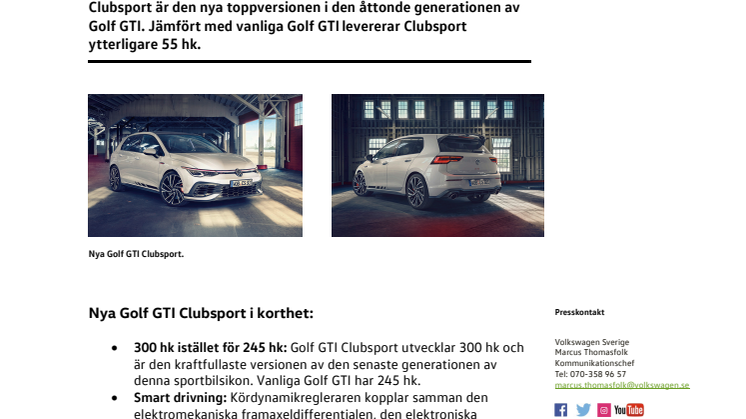 Golf GTI Clubsport