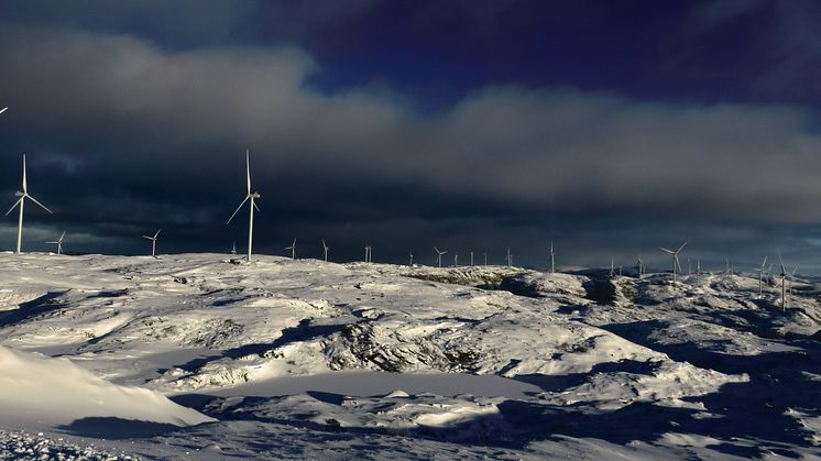 Storheia vindpark, januar 2020