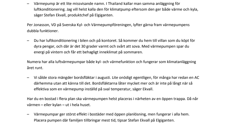 Svenskar världsmästare i värmepumpar