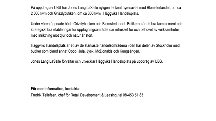 Nya hyresgäster till Häggviks Handelsplats