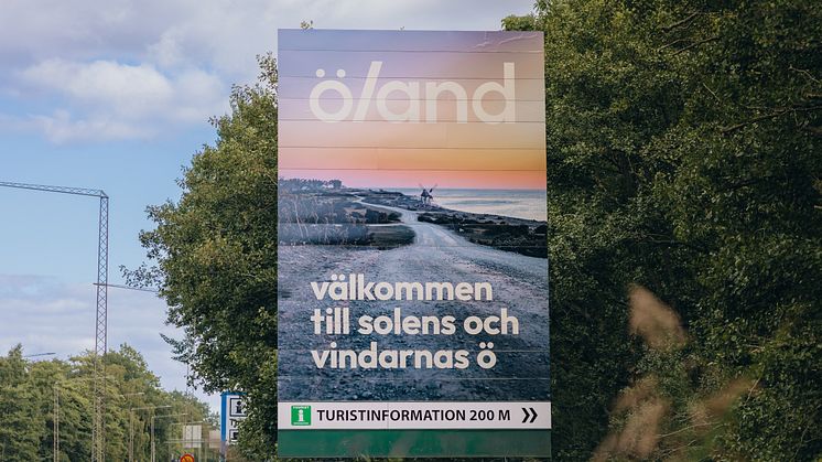 Ölandsbroskylt med ny foliering Fotograf/Källa: Marcus Carlsson