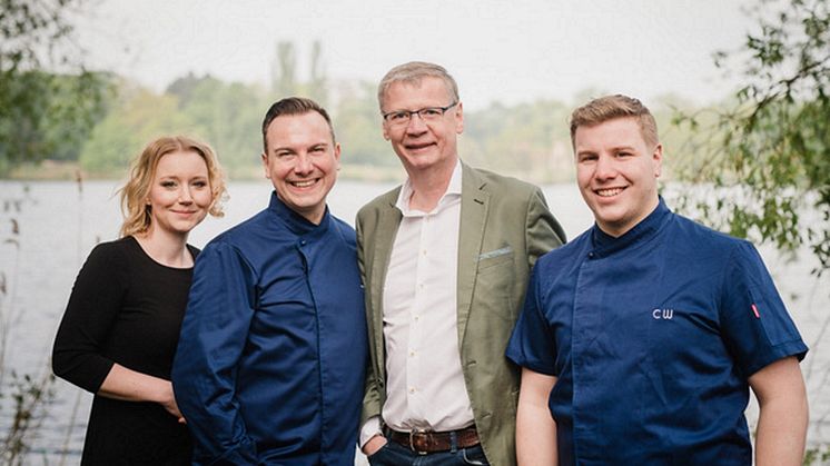 Freuen sich schon heute auf die baldigen Gäste: Patricia Liebscher, Tim Raue, Günther Jauch und  Christopher Wecker. Foto:  Nils Hasenau. 