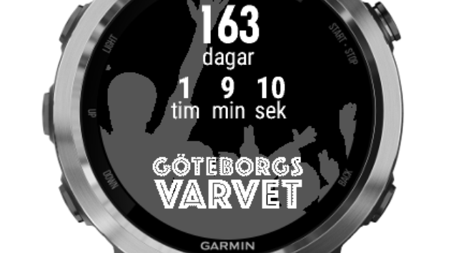 Göteborgsvarvet Count Down – ny funktion till din Garmin® löparklocka