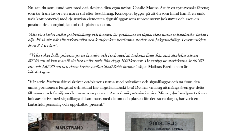 Unik tavla för ditt smultronställe!!