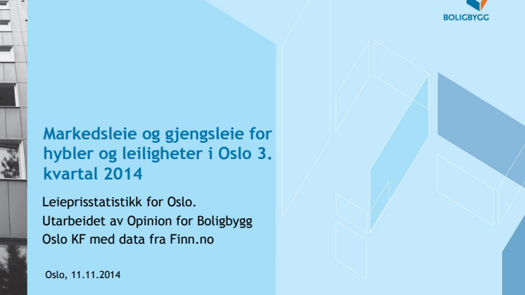 Markeds- og gjengsleie rapport 3. kv 2014
