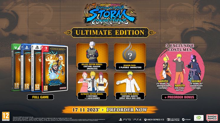 NARUTO X BORUTO Ultimate Ninja STORM CONNECTIONS RELEASES 17th NOVEMBER