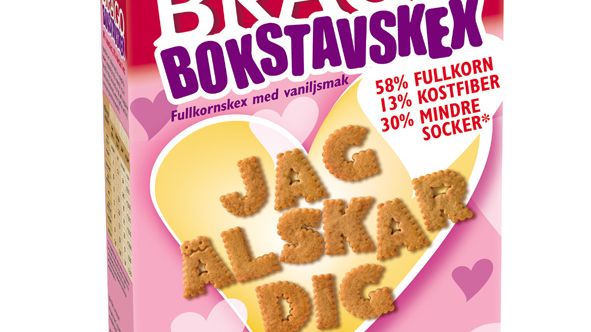 Brago Bokstavskex Rosa