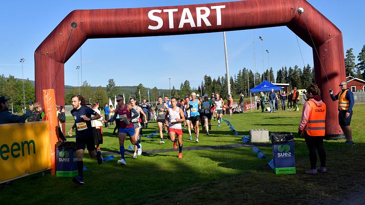 Starten av Ultravasan 90 Elit 2021 i Sälen