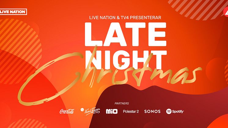 LATE NIGHT CHRISTMAS – EN STJÄRNSPÄCKAD JULKONSERT PÅ JULAFTON