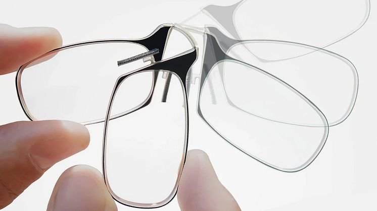 Hopfällbara läsglasögon, ThinOptics