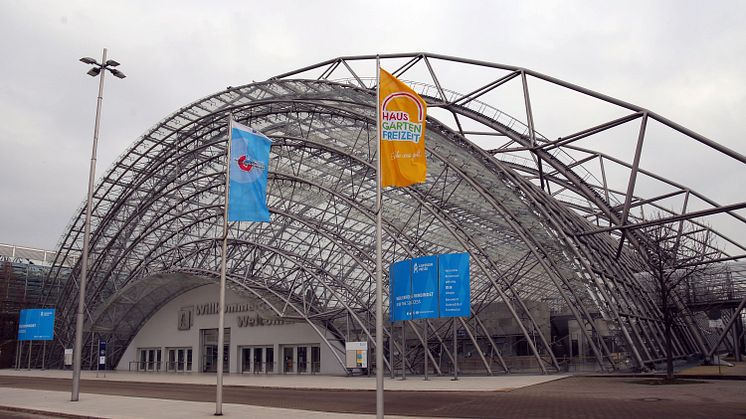 Leipziger Messe - Eingang zur Glashalle