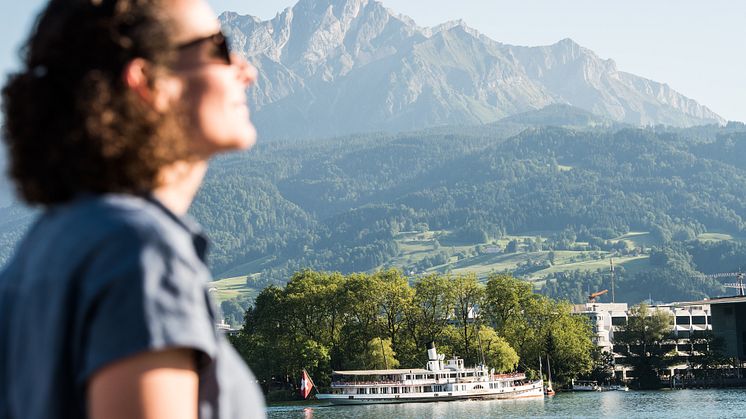 Franziska Bründler mit Pilatus 