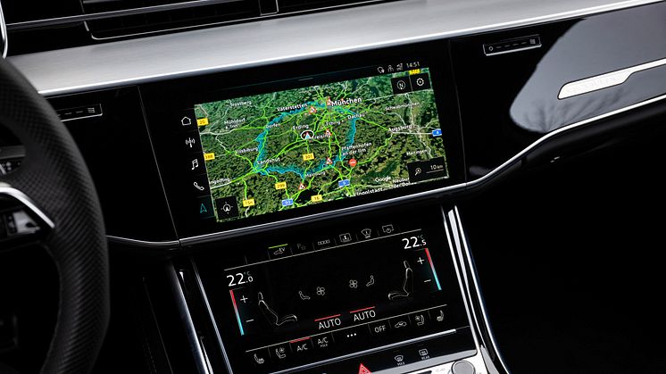 Audi A8 L TFSI e (Vesuvgrå)