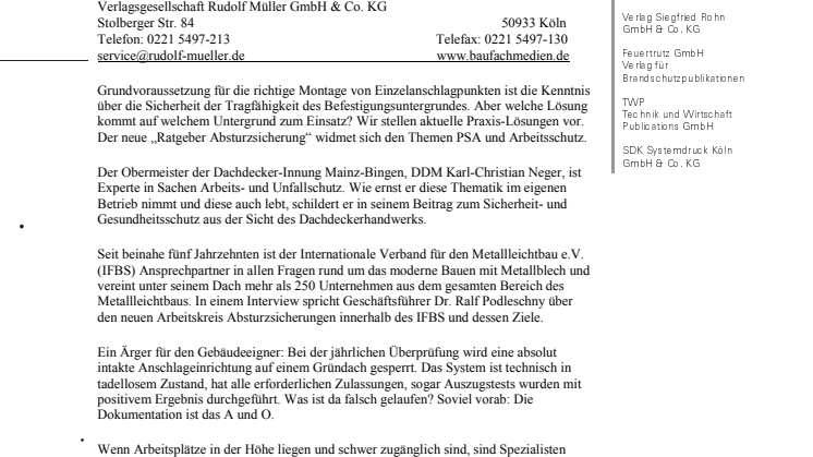 DDH Ratgeber Absturzsicherung