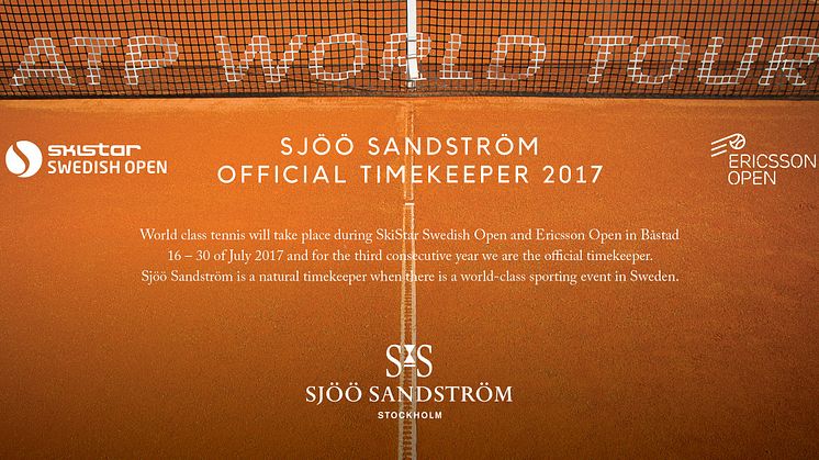 Sjöö Sandström - Official Timekeeper för Skistar Swedish Open & Ericsson Open i Båstad 2017