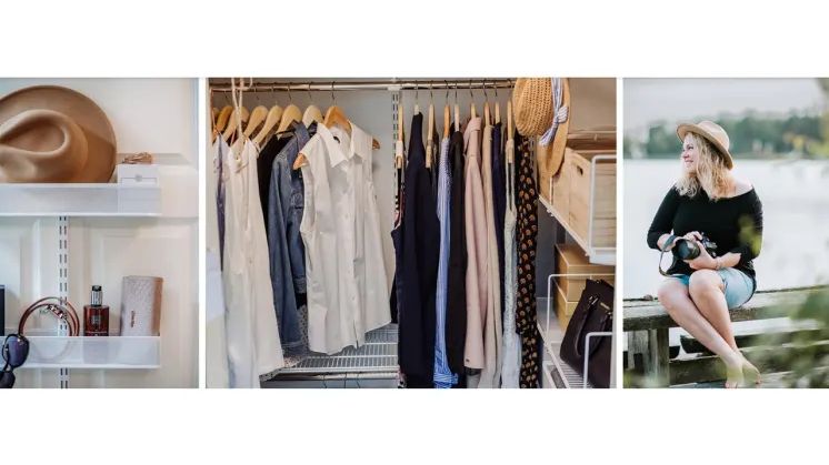 Elfa_Lille og godt planlagt walk-in closet.