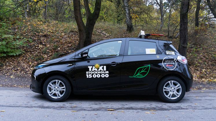 Renault ZOE i Taxi Stockholms elbilsflotta