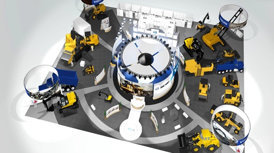 Presskonferens med Volvo Construction Equipment på CONEXPO 2014  i Las Vegas