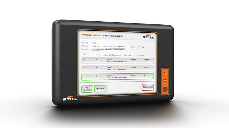 STILL Touch Terminal bästa komplement till truckstyrningssystemet MMS