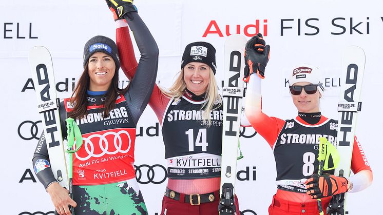 podium_SuperG_Kvitfjell_2023