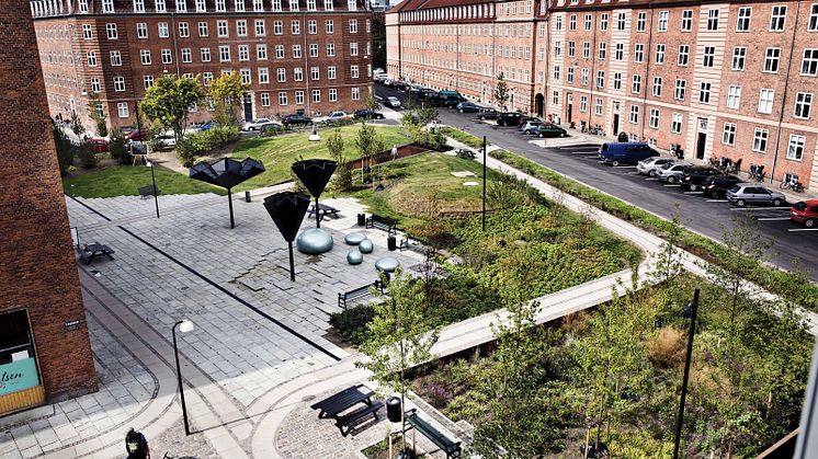 Klimakvarter Østerbro er Københavns første klimatilpassede bydel.