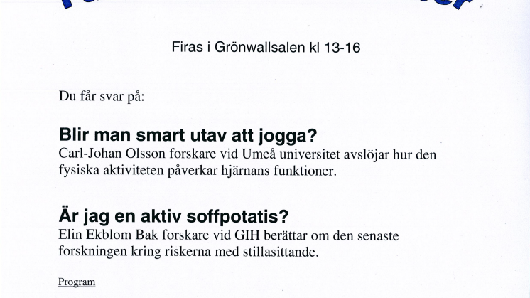 Utlåning av gångstavar ska stimulera patienter till fysisk aktivitet