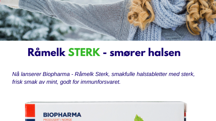 NYHET! Råmelk STERK - smører halsen