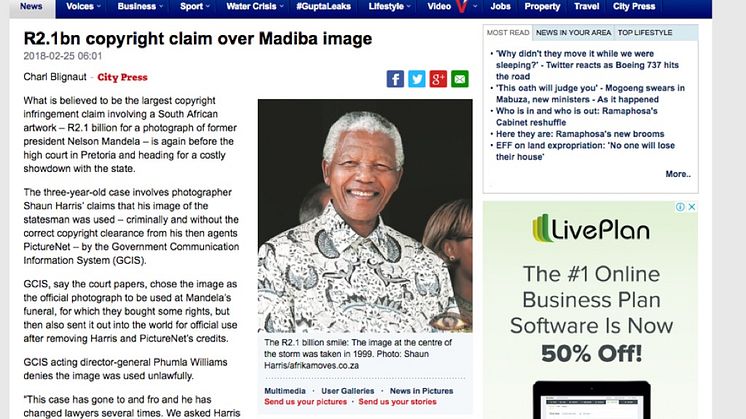This is how the story was written in South Africa