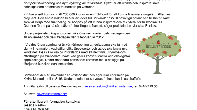 Nya generationen äppelodlare