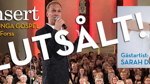 Konsert med "Du kan sjunga gospel"-kören under ledning av Gabriel Forss