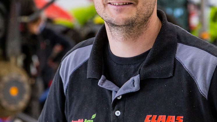 Verkstadschef Philip Clausen är glad att den nya verkstaden äntligen är i drift.