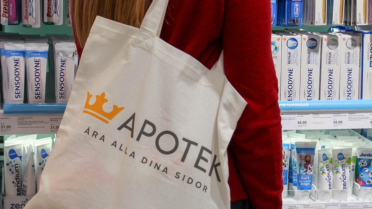 Tygpåsen kommer till våren på Kronans Apotek