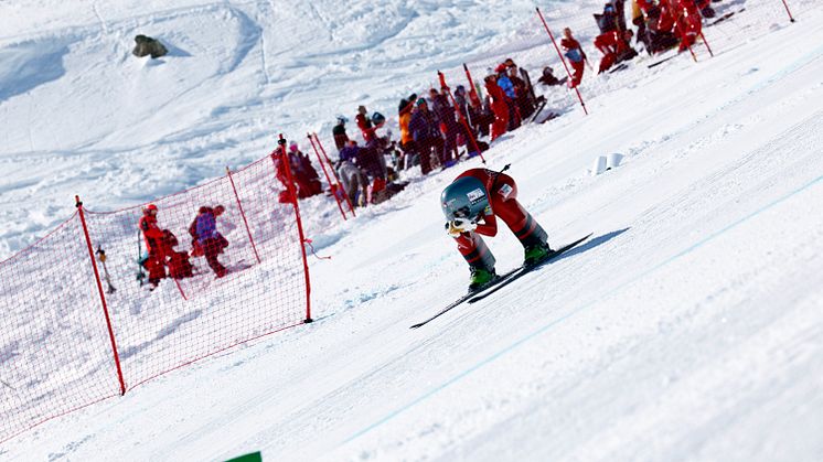 Agnes Abrahamsson, Väst Alpin Göteborg, blev trea i totala speedskicupen. Foto: Tam Tam Photo.