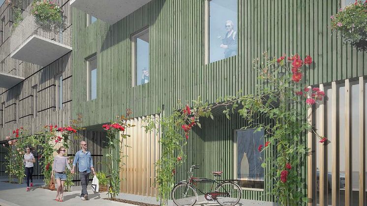 OBOS Fasad mot gatan