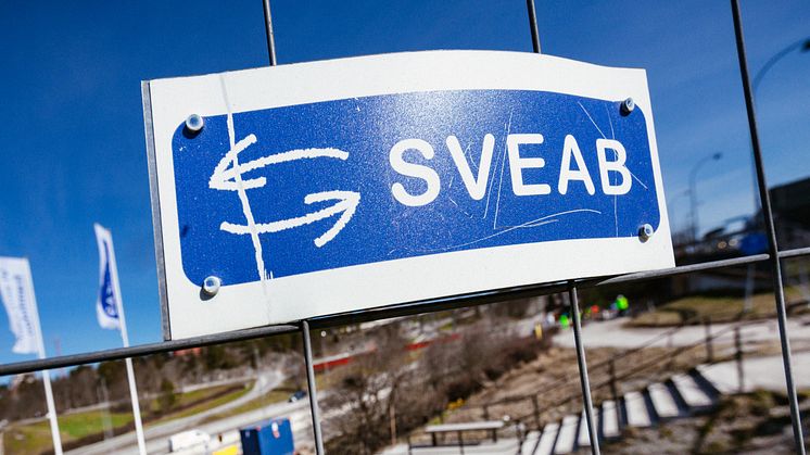 SVEAB Anläggning förbereder Blå linje i Sickla