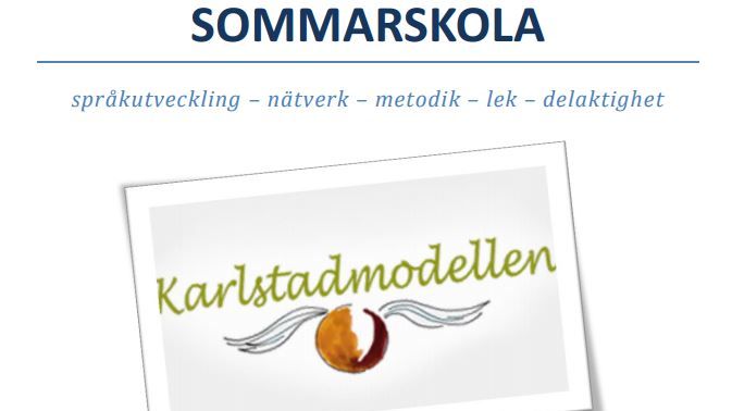​IAKM-Sveriges Sommarskola enligt Karlstadmodellen