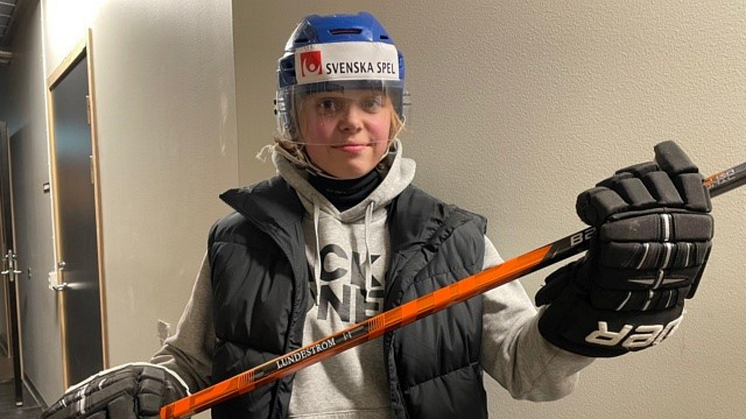 Milena Wallgren, spelare MAIF Tjejhockey i Gällivare.