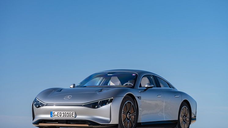 Elbilen Mercedes-Benz Vision EQXX når mere end 1.000 kilometer på én opladning