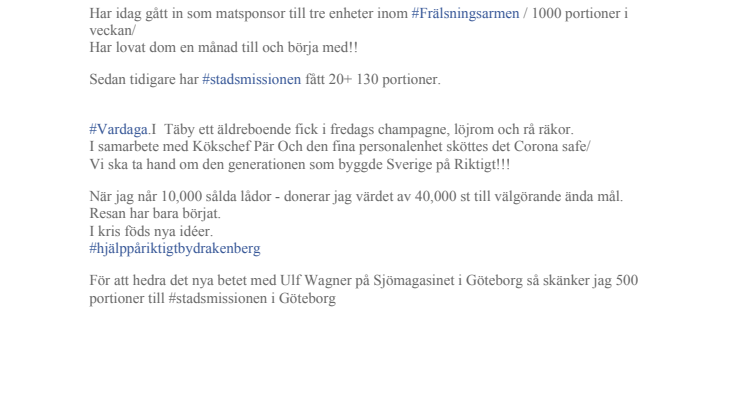 Matlåda sospeso - uppskjuten matlåda