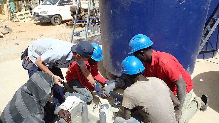 Installation of the Yamaha Clean Water Supply System