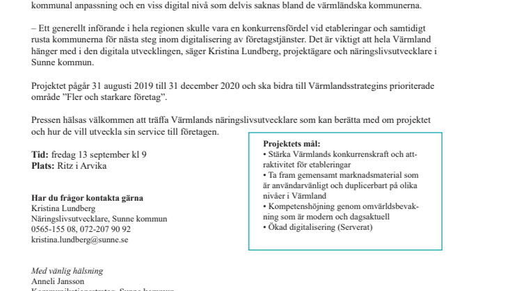 Värmlands 16 kommuner stärker  sin sälj- och mottagarkompetens