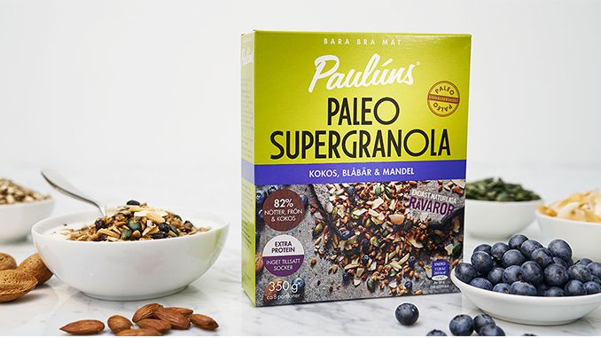 Frukost på stenåldersvis med Paulúns Paleo Supergranola