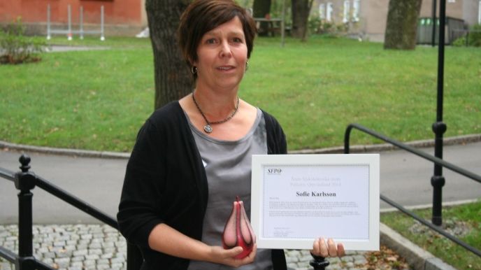 Sofie Karlsson är årets sjuksköterska inom palliativ omvårdnad 2014