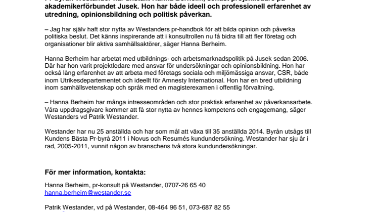 Westander värvar från Jusek
