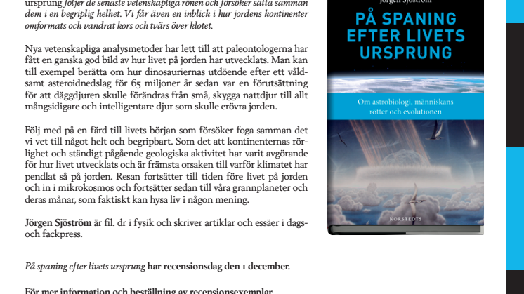 På spaning efter livets ursprung