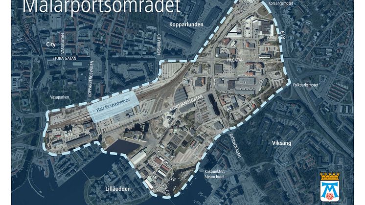 Mälarportsområdet illustration Västerås stad