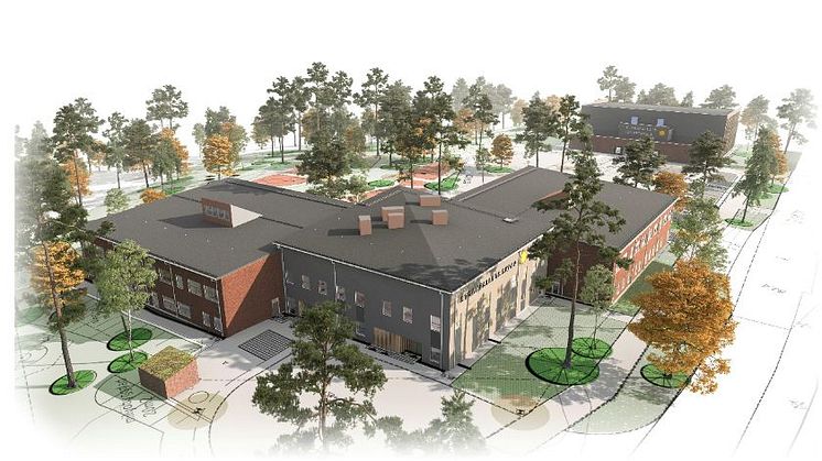 Illustration av Stockfalletskolan