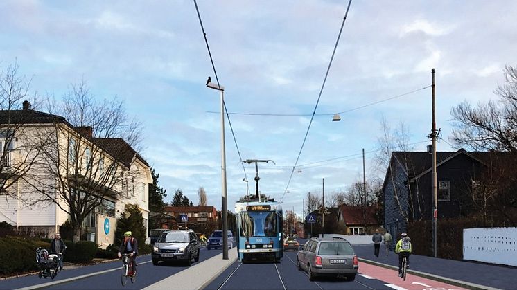 I dag stenger Grefsenveien for inn- og utkjøring med bil i Storokrysset