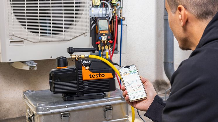 testo 565i – världsunik, automatisk vakuumpump